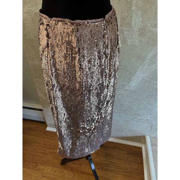 J. Crew Factory Metallic Midi Skirt in Bronze - Picture 11 of 13